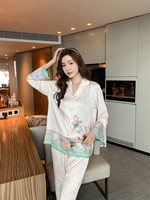 NNR imprimé numérique fleur robe de nuit dame pyjama d'été