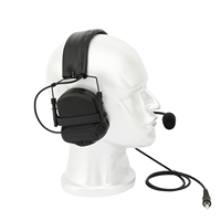 Casque anti-bruit et de protection auditive de type bandeau SNR 28 dB pour radios bidirectionnelles