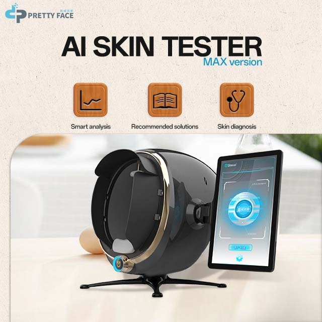 Hot Sale Portable AI Skin Analyzer Acne Analysis Beauty 3D Facial Ananysis Skin Scanner Professional 3D Magic Mirror Machine