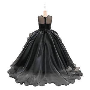 Robe de soirée princesse haut de gamme pour filles, en tulle bouffant avec traîne, idéale pour les spectacles sur scène, les récitals de piano et les fêtes - Product Image 6