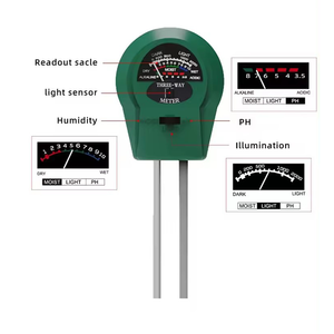 เครื่องวัดค่า <span class=keywords><strong>pH</strong></span> ความชื้นในดินพลาสติกแบบ<span class=keywords><strong>3</strong></span> in 1เครื่องตรวจจับน้ำสำหรับทำสวนและทำฟาร์ม - Product Image 2