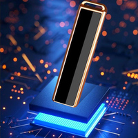 Cigarette électronique portable moderne en alliage de zinc avec logo imprimé couleur personnalisé, rechargeable par USB, batterie au lithium, silencieuse et coupe-vent