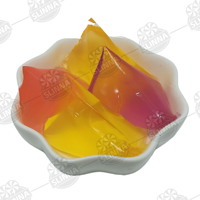 Groothandel Halal Cartoon Gemengde Fruitige Smaak Jelly Pudding Driehoek Konjac Jelly Kinderen Taaie Snoep Bulk Pot Verpakking