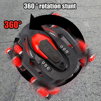 Coche de juguete RC 2 en 1 con ruedas de deriva, control remoto, luces, 2.4G, acrobacias de doble cara
