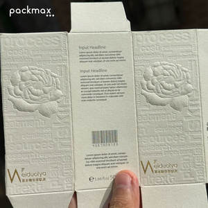 Caja de Regalo de Cartón de Alta Calidad, Biodegradable y Ecológica, con Estampado en Relieve, Diseño de Marca de Moda, para Cosméticos - Product Image 5