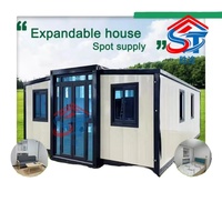 Casa Prefabricada de Panel Sándwich Expandible y Transpirable de Diseño Personalizado, con Techo Inclinado, Portátil, Modular, Mini Casa, Hotel, Resort Forestal