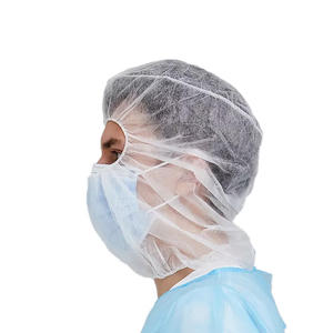 Cagoules d'hygiène non tissées PP <span class=keywords><strong>sans</strong></span> <span class=keywords><strong>latex</strong></span> Cagoules chirurgicales Cagoules jetables de protection de maquillage avec boîtier élastique - Product Image 3