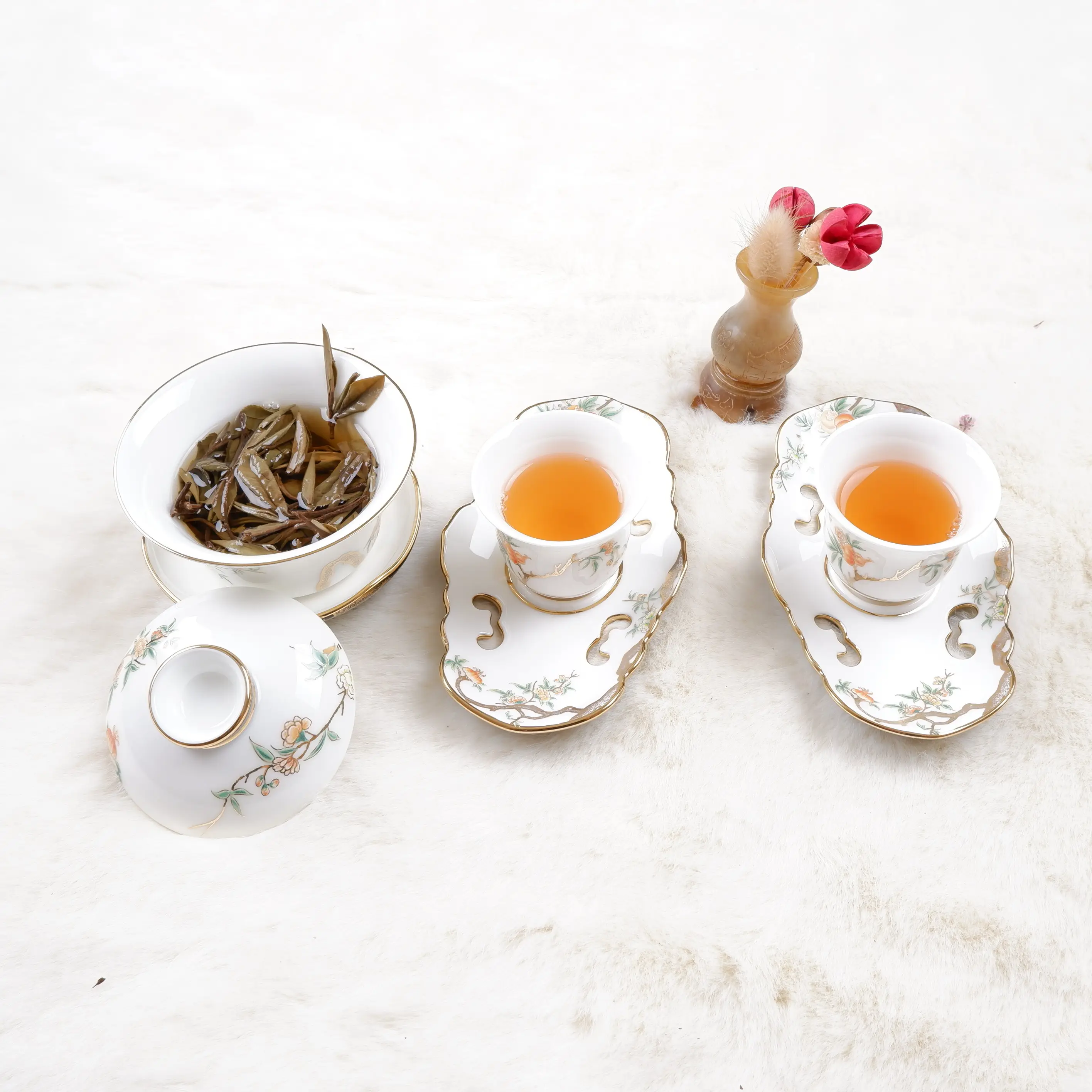 Fresh Natural Herbal Loose Leaf Types Baimudan Pai Mu Tan White Peony White Tea Bulk Wholesale White Tea