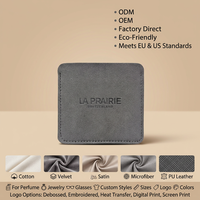 Pochette en microfibre suédée pour bijoux, personnalisable avec logo, pour montres, bagues, colliers, boucles d'oreilles, bracelets, emballage cadeau