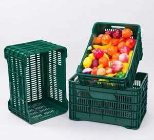 Vegetable Fruit <strong>Pallet</strong> Box Storage Boxes Moving Tote Crates Recyclable <strong>Stackable</strong> <strong>Container</strong> for Agriculture Storage - Product Image 5