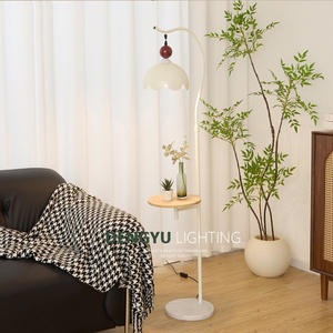 Lampe de salon de style crème 2025, table d'appoint à côté du canapé, sol, rangement de chambre à coucher - Corps - Product Image 1