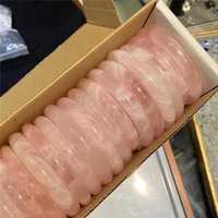 Nouveau Fine Mode Pierre Naturelle Cristaux Roses Guérison Madagascar Rose Quartz Cristal Bracelet Bracelets Pour Les Femmes