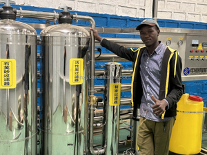 Sistema de filtración de agua comercial de alta calidad, 3000 <span class=keywords><strong>litros</strong></span> por hora, máquina de planta de agua RO Industrial, bomba de núcleo, componentes PLC - Product Image 5