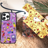 Coque de téléphone à panneau arrière magnétique remplaçable pour Iphone17/17pro/17promax/17air avec le motif coloré de dorure