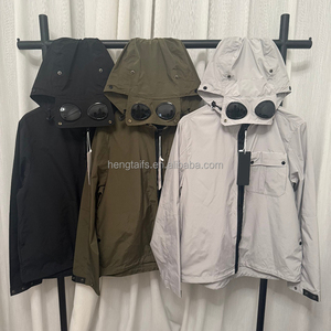 Giacca <span class=keywords><strong>da</strong></span> Uomo Funzionale Antivento e Impermeabile con <span class=keywords><strong>Design</strong></span> Multi-Tasca, Giacca con Cappuccio alla Moda per Attività all'Aperto - Product Image 1