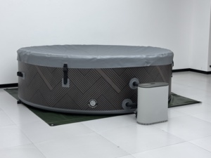 Jacuzzi Inflable Comercial para Interiores con Cubierta Aislante, Portátil, con Burbujas de <span class=keywords><strong>Masaje</strong></span> - Product Image 1