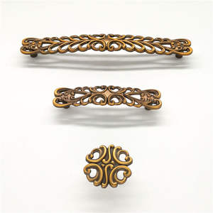 Vietnam High Quality Filigree Kitchen Cabinet Handles <b>Knobs</b> for Bedroom Drawer <b>Dresser</b>-Antique Design Easy Installation Top Sale - Product Image 1