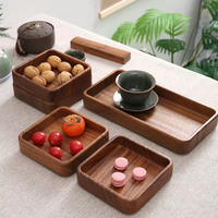 Plateau de Voyage et Assiette à Pain en Bois Écologique Multifonctionnel pour Buffets et Pâtisseries – Idéal pour les Hôtels