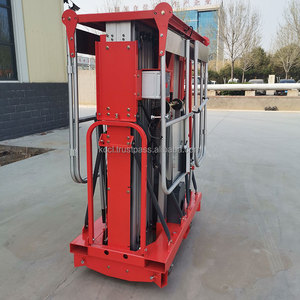 Interior 6M-16M Push Around One Man Lift Vertical Doble mástil Ascensor personal aéreo - Product Image 5