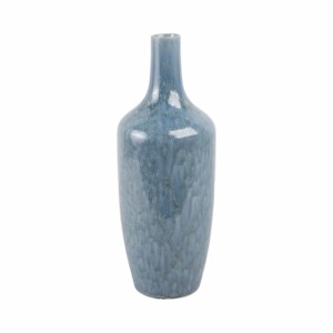 Vaso Moderno in Ceramica Blu per Arredamento Soggiorno, Elegante Vaso per Fiori per Casa e Camera da Letto - Product Image 1