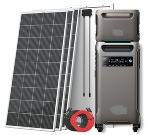 เครื่องกำเนิดไฟฟ้าพลังงานแสงอาทิตย์รุ่นพรีเมียม F3800 พร้อมแบตเตอรี่เสริม 7680Wh พร้อมแผงโซลาร์เซลล์ 4x 200W รุ่น B1790111-4R - Product Image 1