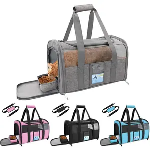 Portable Pet Cat Dog Carrier Transport Bag Foldable Mesh Breathable Pets Dog Handbag Transport Box Accessories