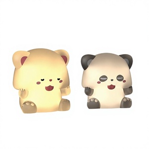 Lámpara de Noche Infantil de Silicona con Diseño de Oso de Peluche Fantasma, Creativa, Linda y Personalizada, con Luz Brillante para la Mesita de Noche - Product Image 1