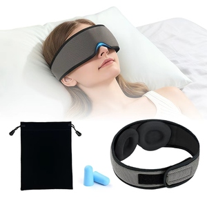 Antifaz para Dormir <span class=keywords><strong>de</strong></span> Espuma Viscoelástica 3D con Soporte Nasal, Diseño Cómodo que Bloquea la Luz para Viajes y Sueño - Product Image 1