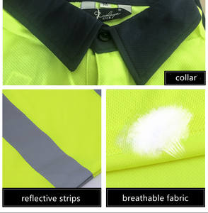 <span class=keywords><strong>Hi</strong></span> <span class=keywords><strong>Vis</strong></span>ワークシャツ男性用高視認性反射安全Tシャツカスタムロゴ付きカスタマイズ可能 - Product Image 6