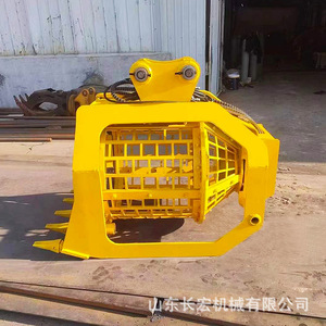 Cucharón Rotatorio de Cribado para Excavadora, Amarillo, para Lavado de Suelo y Arena en Minas, Dragado de Ríos - Product Image 1