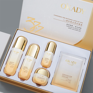 Ensemble de soins de la peau OKADY, lotion tonique raffermissante et éclaircissante pour femmes, essence, crème, masque facial - Product Image 1