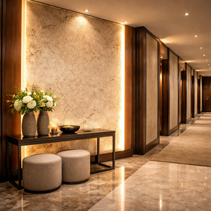 Flatstone Designs Silver Shine Translucent Stone Veneer <b>Sheet</b> Reflective Glow Finish Backlit Interior Design Walls Ceilings - Product Image 1