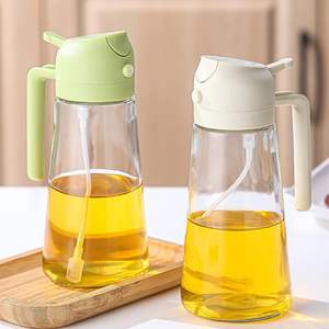 Kitchen 16 oz Olive <b>Oil</b> Sprayer and <b>Dispenser</b> 2 in 1 Glass Spray & Pour <b>Oil</b> Bottle 500ml for <b>Cooking</b> - Product Image 6