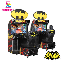 Simulateur de conduite de voiture vidéo Funspace, machine de jeu d'arcade de course de voiture Bat Man à pièces