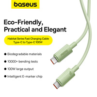 Câble de charge rapide série Habitat Type-C vers Type-C 100W pour IPhone 15