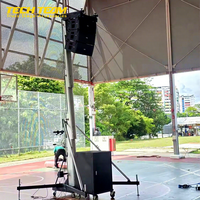 Torre de Elevación de Aluminio para Line Array, Fabricada en Fábrica, al Mejor Precio, Altura Ajustable de 2.05m-5.4m, Carga Máxima de 400kg para Altavoces