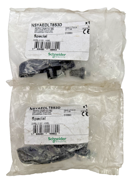 Lot of 2x NSYAEDLT8S3D S3D 8mm Triangle Lock Insert