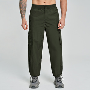 Men's Cargo Pants Made Of Renewable <b>Fabric</b> Elastic Waistband Multiple Pockets Lightweight Quick-drying Casual Style Summer - Product Image 5