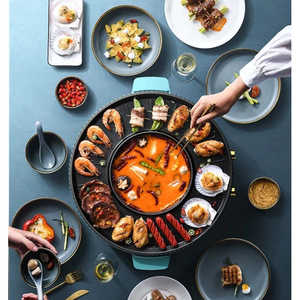 Sartén eléctrica multifunción comercial para Kebab Pizza BBQ sin humo al aire libre soporte-cama parrilla eléctrica fiestas al aire libre - Product Image 3