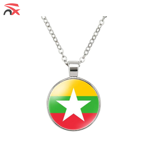 Ensemble de drapeaux du Myanmar en gros, drapeau national pour les fans de football, drapeau à <span class=keywords><strong>main</strong></span>, casquette de baseball, collier, drapeau de table, sac à dessin, bracelet pour la promotion - Product Image 6