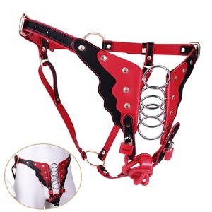 Penis Lock Oath Bearer Pants Male Chastity BDSM <b>Leather</b> Belt Strap Pants Body <b>Harness</b> Device Bondage Accessories Sex Toy for Man - Product Image 1