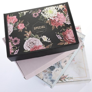 Manufacturer Custom Self Zipper Corrugated Carton Shipping Matte Black Mailer Box For Apparel