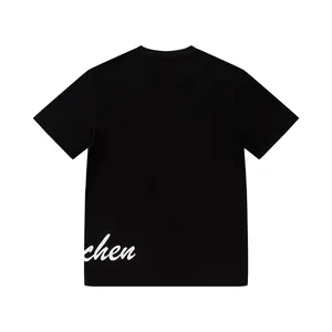 Camiseta de manga curta personalizada, camiseta respirável de manga curta com estampa de logotipo