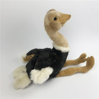 Fabricant direct, peluche super douce en forme d'autruche, jouet de zoo, cadeau pour animaux de compagnie, animal simulé, ours en peluche, jouet en coton PP lavé