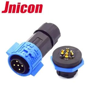 Jnicon M19 erkek-kadın cinsiyet ve çoklu su geçirmez 2 3 4 5 8 9 12 14 16 18 22 pin konnektör ip67