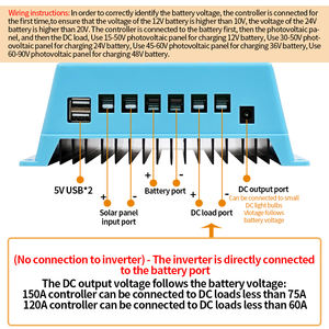 Contrôleur <span class=keywords><strong>de</strong></span> <span class=keywords><strong>charge</strong></span> solaire MPPT 12V24V36V48V Adaptation automatique Régulateur photovoltaïque Convient aux systèmes <span class=keywords><strong>de</strong></span> panneaux solaires - Product Image 2