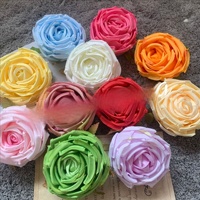 Têtes de roses en soie réalistes, fleurs artificielles superposées, moulées à la main, décoration florale pour mariage, mur de fleurs DIY