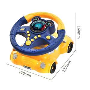 Popular plástico Musical niños volante juguete gasolinera conducción niños volante juguete para simulador eléctrico - Product Image 5