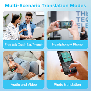 Layar Sentuh Berwarna Desain Pengait Telinga Terbuka <span class=keywords><strong>Headset</strong></span> Olahraga & Bisnis Tahan Air IPX5 Terjemahan AI Indikator Baterai LED - Product Image 5