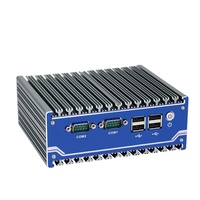 Mini PC Industrial con Montaje en Riel DIN, 4GB de RAM Integrada, Sin Ventilador, J1900, Doble NIC, Compatible con TPM, GPIO de 10 Pines, RS232, RS485